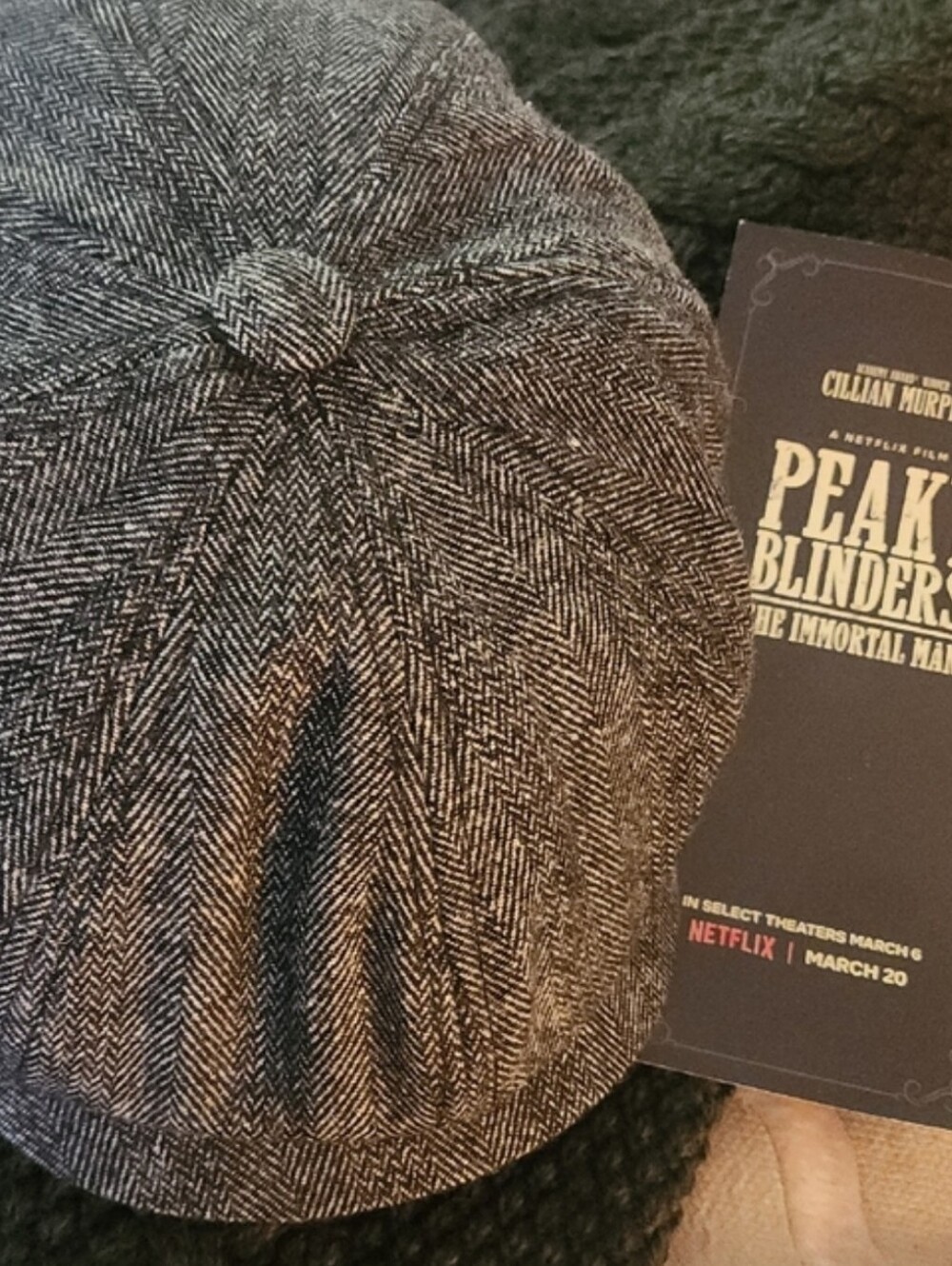 Peaky Blinders Cap - Red Carpet Premier Immortal Man W/ Tkt